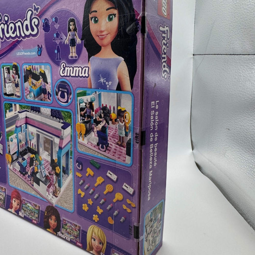 LEGO Friends Butterfly Beauty Shop 3187 Emma Sarah Mini-Dolls 221 Pcs New Sealed - Picture 4 of 4